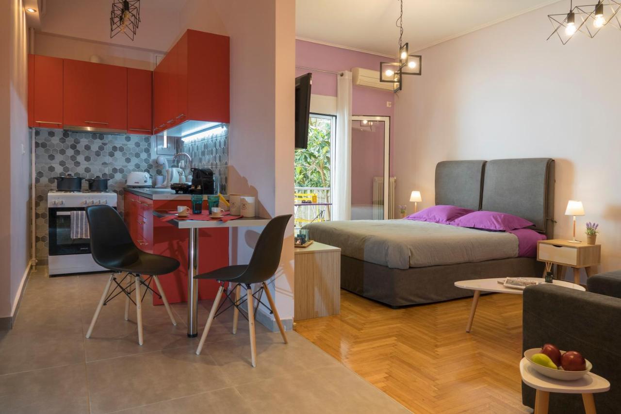 Stylish Modern Studio In The Heart Of Athene Buitenkant foto