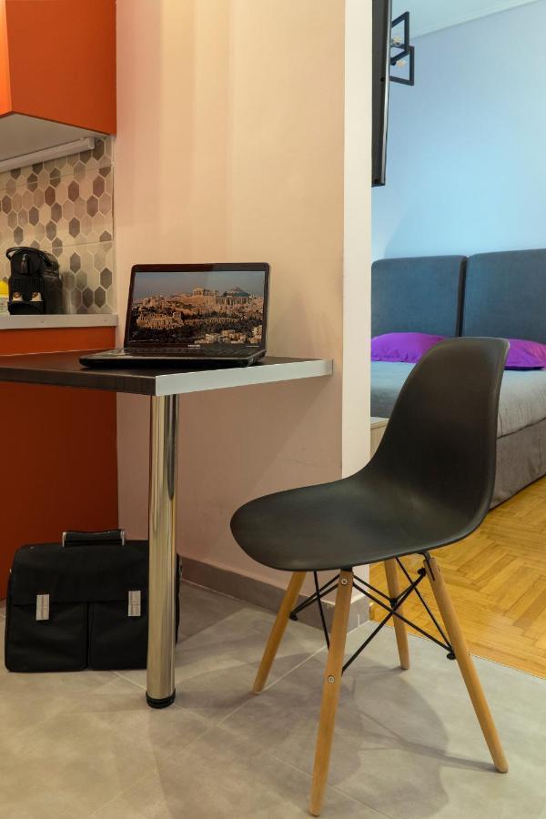 Stylish Modern Studio In The Heart Of Athene Buitenkant foto